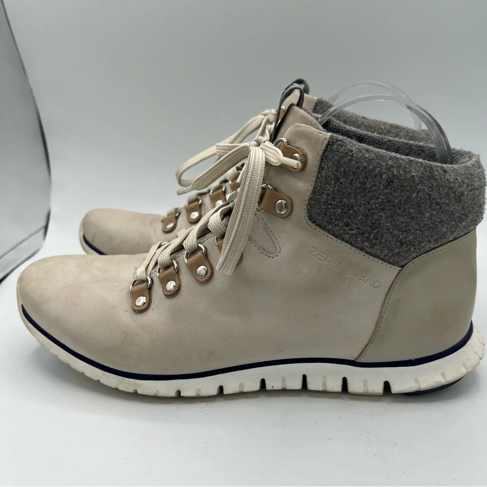 Cole Haan Zero Grand OS Waterproof Hiking Boots Women’s Size 9 Gray Ivory